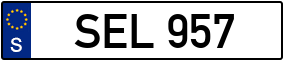 Trailer License Plate
